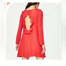Zara XS Open Back Dress