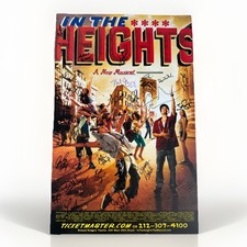 In the Heights Richard Rodgers Theater 2008 Signed Broadway Poster 22" x 14"