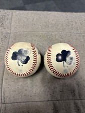 (2) Rawlings NCAA ACC Game Used Baseballs With Notre Dame Fighting Irish Logo
