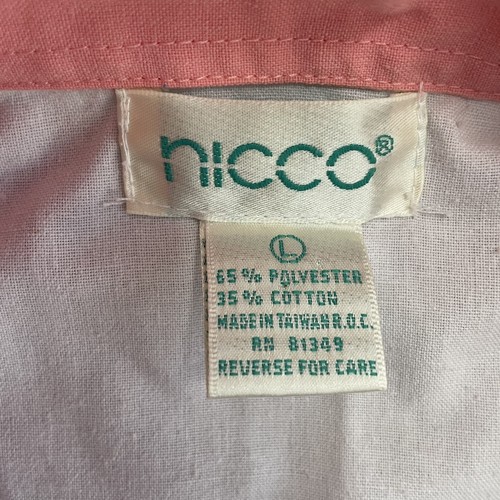 Vintage 80s 90s Nicco Blouse Womens Shirt Size Large - Picture 4 of 11