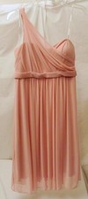 Davids Bridal Rose Pink Formal Dress Bridesmaid Mother of Bride Size 10 LNC