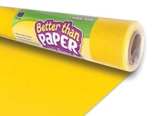 Yellow Gold Art Media Paper Roll 4ft x 12ft Wipe Off Surface Lightweight Durable