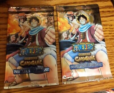 Bandai One Piece CCG Card Game Rare Passage To the Grand Line Booster Pack  x2