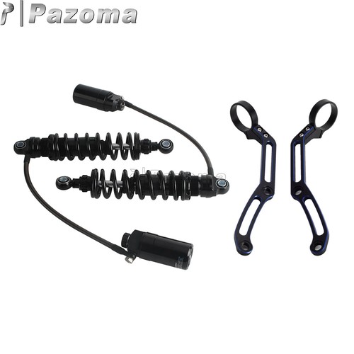 Remote Reservoir Shock Absorbers Kits For Harley Touring Street Glide Road Glide - Imagen 5 de 12