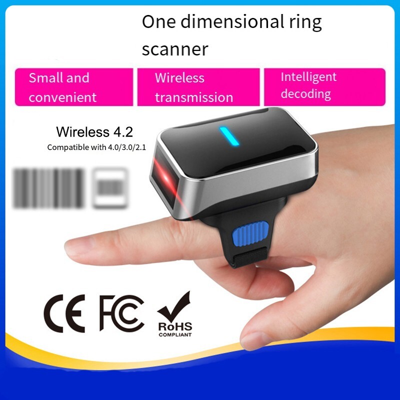 Wearable Ring Style Efficient 2D Barcode Reader for Business