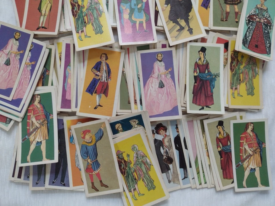 British Costume Brooke Bond Tea And Tea Bag Cards Job Lot 190 Pcs Vintage Org - Image 3 of 4