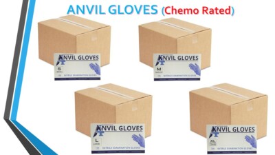 Anvil Nitrile Examination Glove Platinum Series - Chemo Tested - 1000 Gloves/Cas