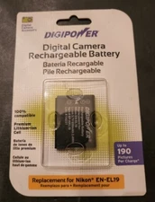 DIGIPOWER Li-Ion Digital Camera Battery Replacement For Nikon EN-EL19