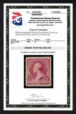 US Sc# 219D *MINT NG H* {"JUMBO -XF- 85J W/ PSE CERT } BEAUTY LAKE SHADE OF 1890