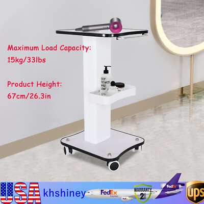 Rolling Trolley Cart SPA Beauty Salon Storage Equipment Machine Stand Organizer