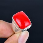 Coral Gemstone Ethnic Handmade Man's Ring Jewelry Gift For Her LG-1130