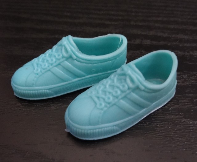 Mattel Barbie Ken Doll Shoes Athletic Sneakers Soft Tennis Mint Blue