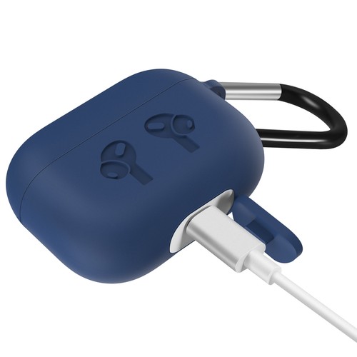 Cubierta de revestimiento de silicona TPU a prueba de golpes con llavero/con correa para Airpods 4 2024 - Imagen 2 de 10