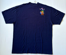 Vintage Disney Snow White Dwarves DEADSTOCK NWT T Shirt Sz XXL Pocket Blue