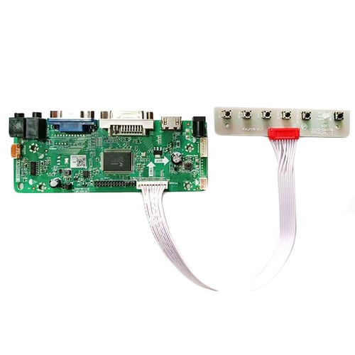 LCD Controller Board 125x49x17mm For Cabinet DV170YGZ-N10 DV170YGM-N10 DVI VGA - Picture 6 of 7