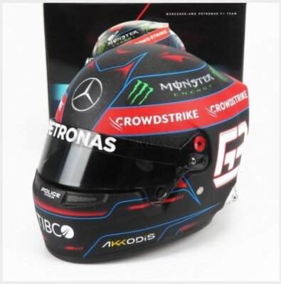 F1 1/2 casque helmet helm - George Russell Mercedes AMG F1