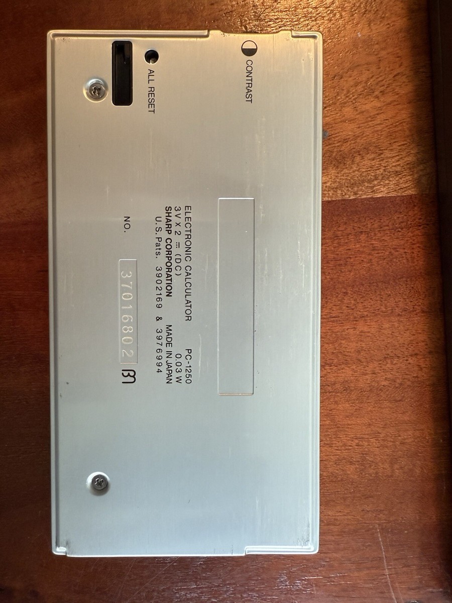 SHARP ポケットコンピュータ　PC-1250 カセットレコーダーCE-125 Sharp PC-1250 Pocket Computer & CE-125 printer microcassette