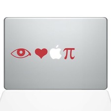 The Decal Guru I Love Apple Pie MacBook Decal Vinyl Sticker - 12" MacBook - R...