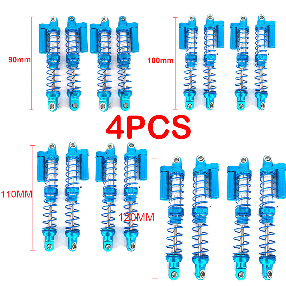4 PCS Adjustable Shock Absorber Damper for 1&sol;10 RC TRX4 Axial SCX10 90046 Wraith