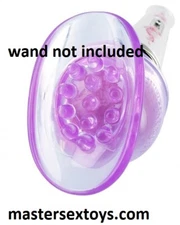 Lily Pod Massage Wand Essentials Attachment Purple TPE Massager Free USA S&H New