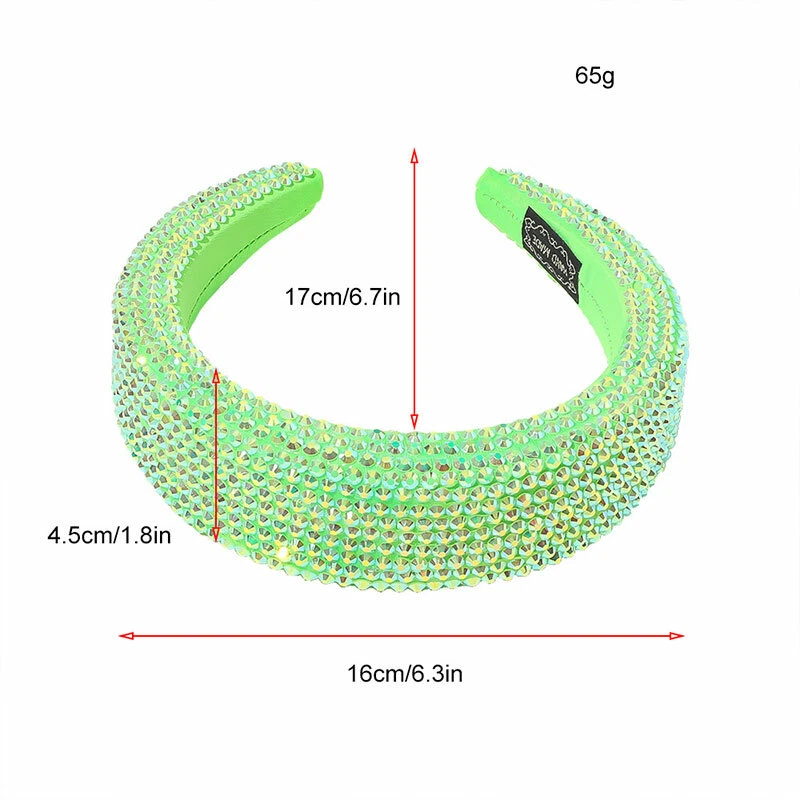 Diadema de diamantes de imitación para mujer con cuentas de cristal banda para el cabello aro para el cabello fiesta Foto 3 de 4