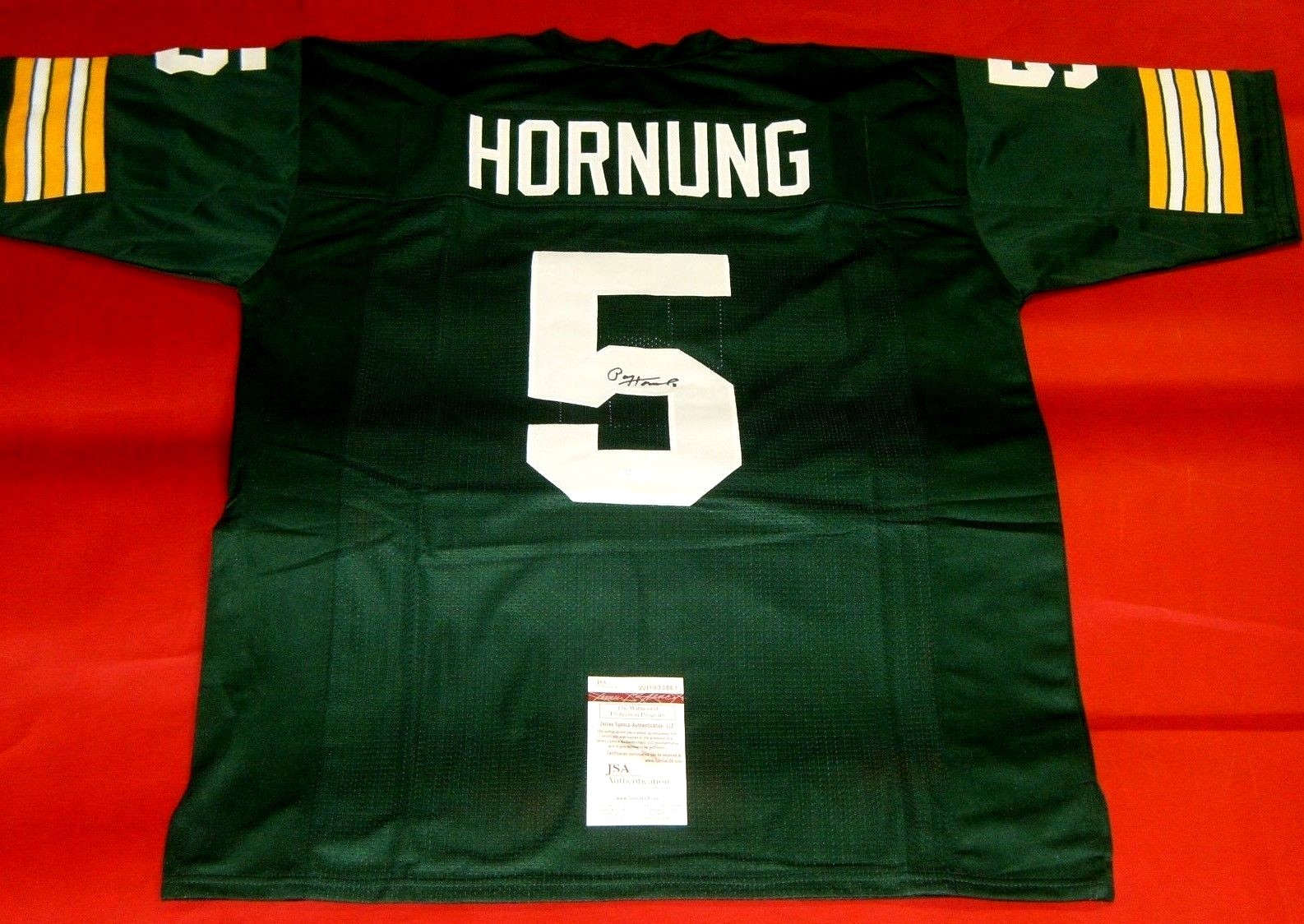 PAUL HORNUNG Autographed Signed Green Bay Packers JERSEY JSA 