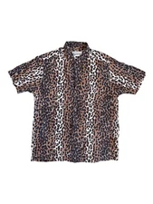 WACKO MARIA Cheetah Hawaiin Short Sleeve Shirt M Rayon Leopard Guilty Parties