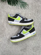 Nike Air Force 1 Low Reflect Shoes Mens 14 Black Neon Silver AF1  488298-077