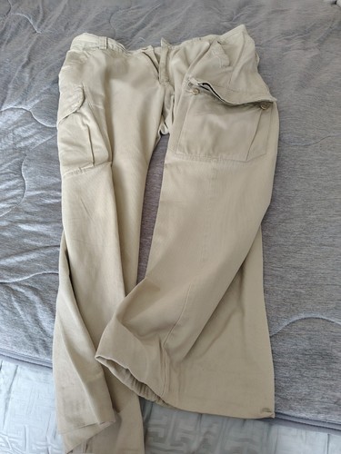 TIMBERLAND MENS BAGGY CARGOS 38 SHORT USED BEIGE - Picture 7 of 9