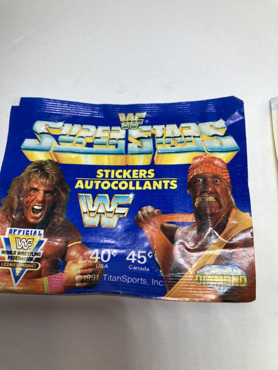1991 WWF Superstars Stickers Official Diamond 6 Stickers