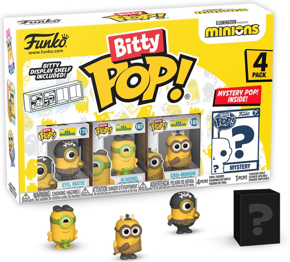 7040176 Merchandising Minions: Funko Pop! Bitty POP 4 Packs - Eye Matie