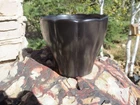 Red Wing Vase 1610 Black Pottery  4" Tall 4.5" Wide at Top Vintage Stoneware