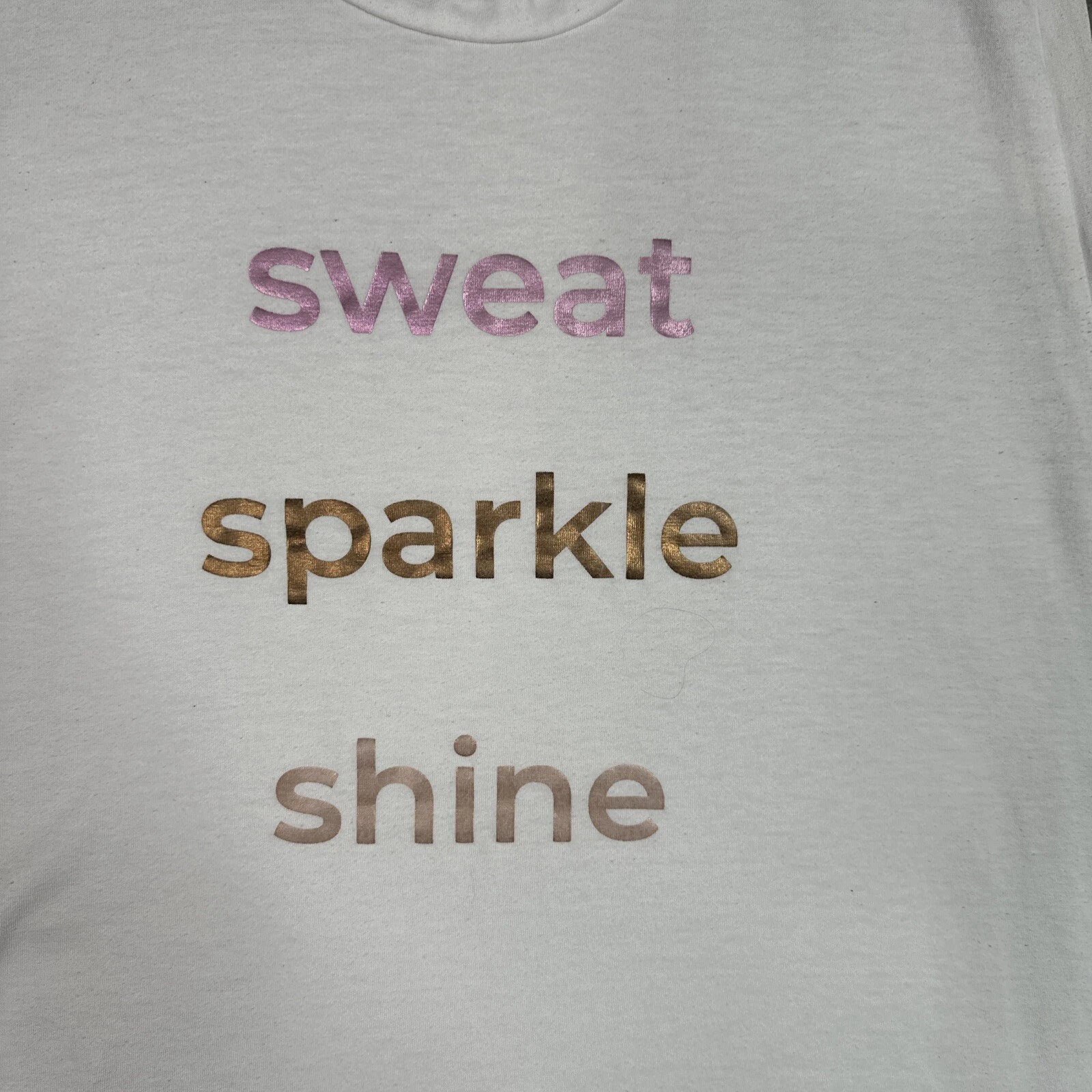 fabletics janis muscle sweat sparkle shine relaxed fit tank-top