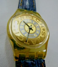 A Scarce 1991 Swatch LK139  'BLEACHED' Watch, New Battery, Fully Working