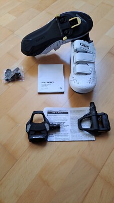 GIRO Rennradschuhe weiß - Neu - Damen - Größe 40 Stylus W mit Pedalen und Cleats
