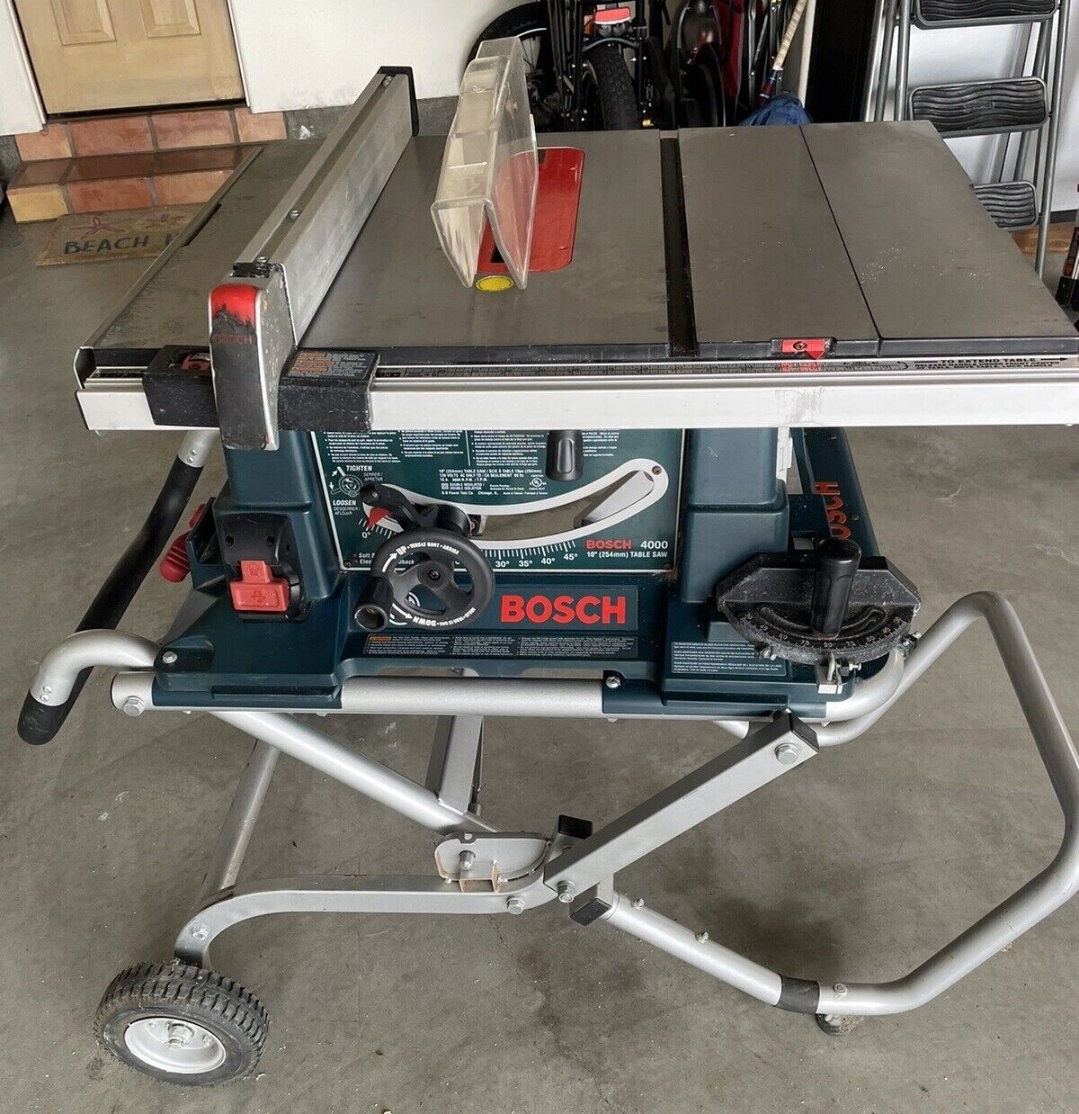 Bosch 4000 10" Table Saw with GravityRise wheeled stand (TS2000) eBay
