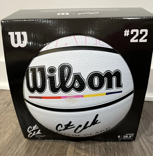 Caitlin Clark Wilson Basketball Journey Series "Make Your Mark" Size 6 White