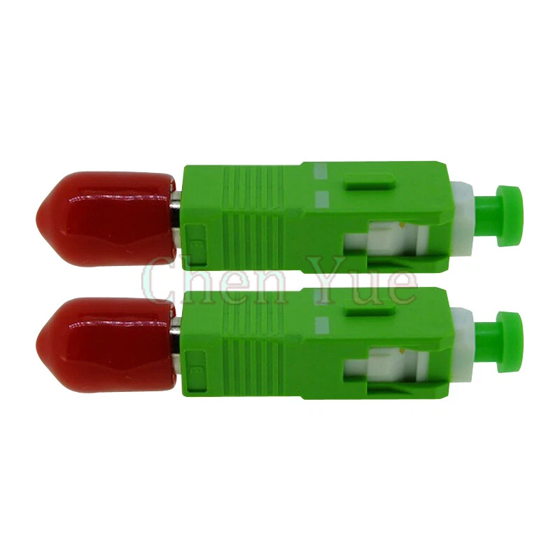 2pcs ST PC Female to SC APC Male Fiber Optic Adapter SM ST-SC Hybrid Connector - Image 2 of 4