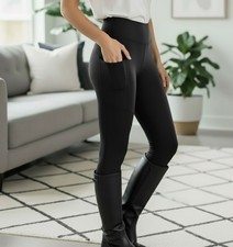 NEW OS Womens Best Black Pocket Leggings YOGA WAIST (buttery soft as Lularoe)