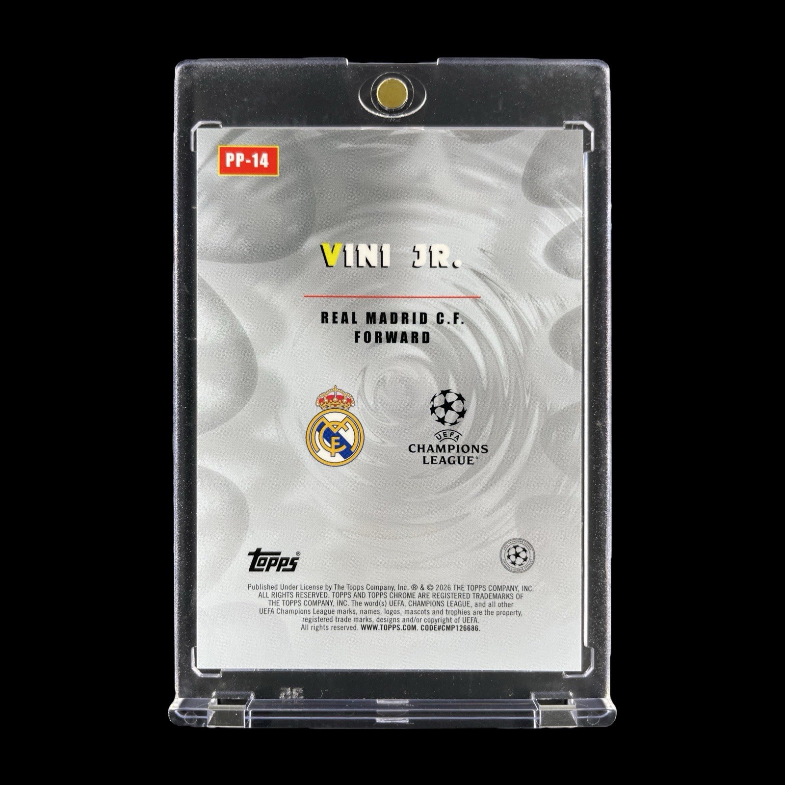 VINI JR. SILVER COMIC REFRACTOR HOLO 2025-26 Topps Chrome Insert - Real Madrid view 2
