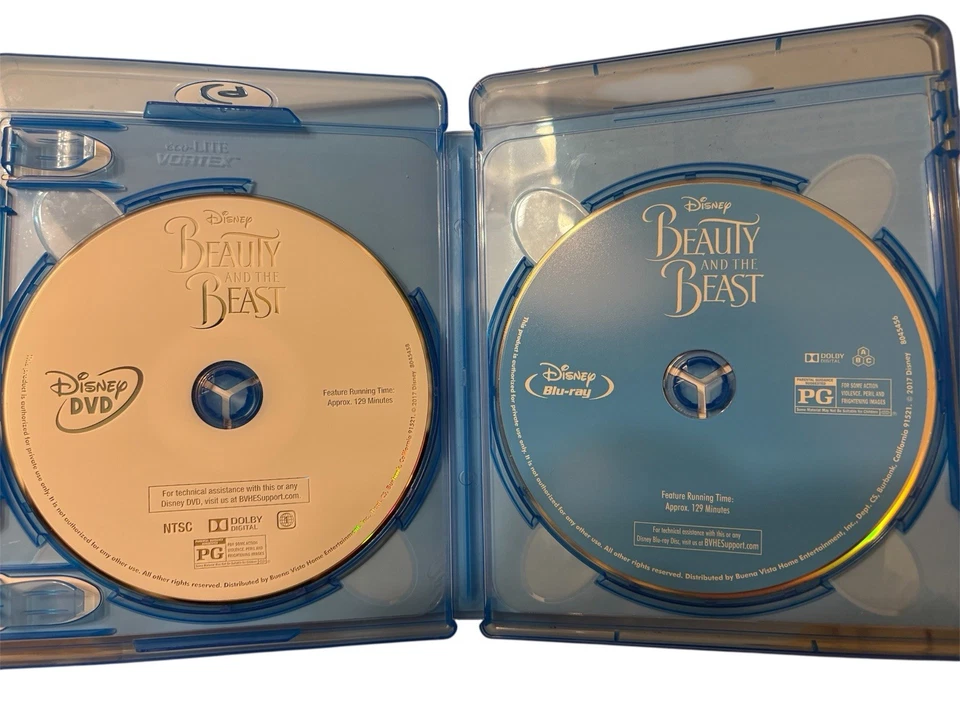 Beauty And The Beast Movie Blu-Ray Plus Digital Plus Dvd Foto 3 de 4