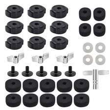 36 PCS Cymbal Replacement Accessories, Clutch Felts, Drum Cymbal Felt Pads