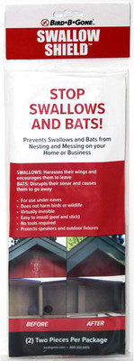 - Swallow Shield - Transparent 3''X11'' Adhesive Strips (2 Pack) - Physical Nestin