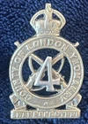 WW2 Era 4th County of London Yeomanry (Sharpshooters) Cap Badge