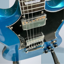 Clearance Sale Blue Electric Guitar Rosewood Fingerboard Fixed Bridge HH Pickups
