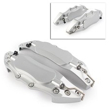 2pcs 3d Metal Brake Caliper Covers Universal Front Rear Large Sliver 18