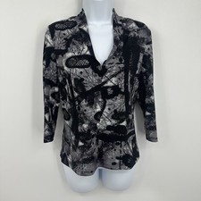 Vintage Y2K Black Butterfly Shirt Size Small Whimsical Fairycore Early 2000s