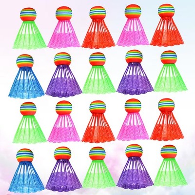 2 PCS Plastik-federbälle Badminton-federbälle Birdies Badmintonausrüstung
