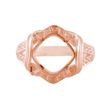 Semi Mount 1.5 Round Shape Faceted Cut Ring Sterling Silver Jewelry