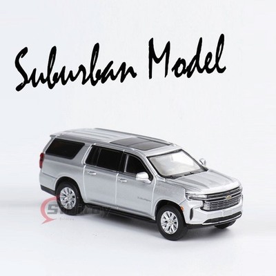 Masdi 1:64 Scale Silver Suburban Full Size SUV Die Cast Model Car - High-quality